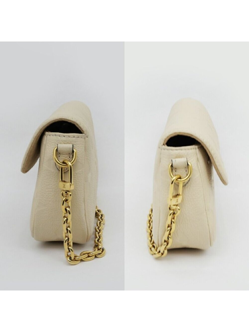 Louis Vuitton Monogram Empreinte Wallet on Chain Ivory Cream 3way Shoulder - Picture 2 of 10